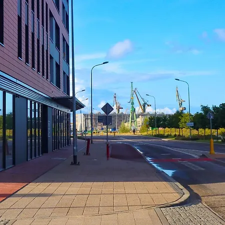 شقة Doki Living & Foodhall Z Widokiem Na Marine Cesarska